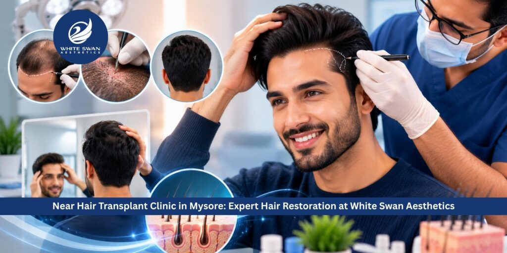 Near Hair Transplant Clinic in Mysore: Expert Hair Restoration at White Swan Aesthetics