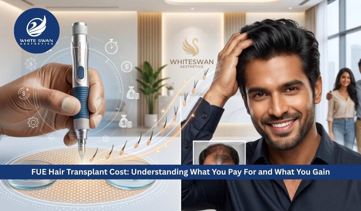 Wondering about FUE hair transplant cost? White Swan Aesthetics in Mysore offers expert follicular unit extraction with permanent, natural results. Book your consultation today.